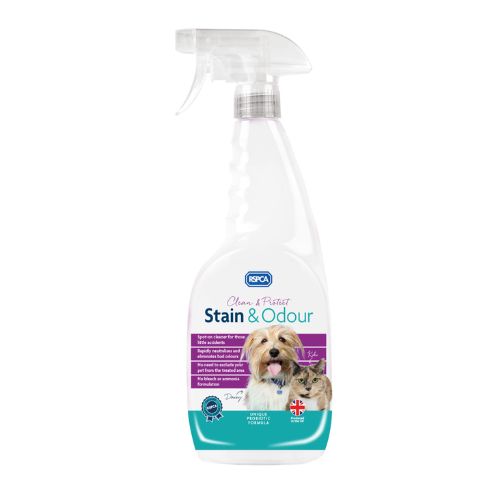 RSPCA Clean & Protect Stain & Odour Spray 500ml Pet Cleaning Supplies RSPCA   