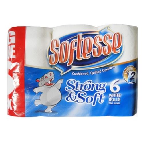 Softesse 2 Ply Toilet Tissue 6 Pack Toilet Roll & Wipes Softesse   