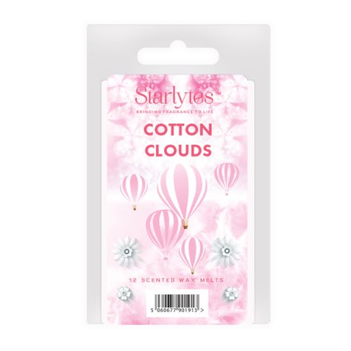 Starlytes Cotton Clouds Wax Melts 12 Pack Wax Melts & Oil Burners RTC Direct Limited   