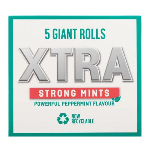 Turner's 5 Giant Xtra Strong Mint Rolls Peppermint 5 Pack Sweets, Mints & Chewing Gum turners   