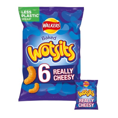 Walkers Baked Wotsits 6 x 16.5g Crisps, Snacks & Popcorn walkers   