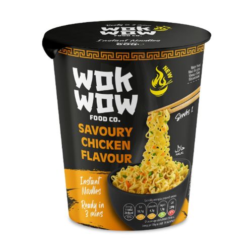 Wok Wow Food Co. Instant Noodles Assorted Flavours 60g Pasta, Rice & Noodles wok wow food co. Savoury Chicken Flavour  