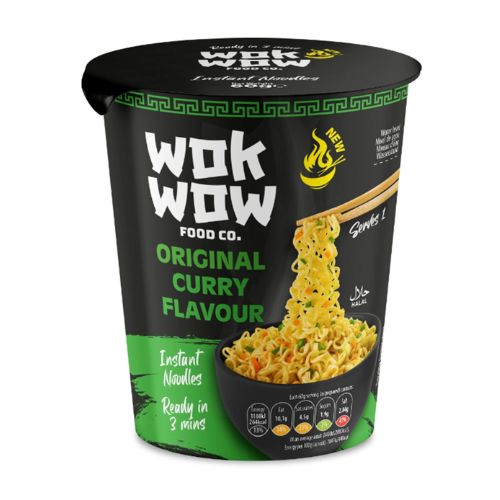 Wok Wow Food Co. Instant Noodles Assorted Flavours 60g Pasta, Rice & Noodles wok wow food co. Original Curry Flavour  