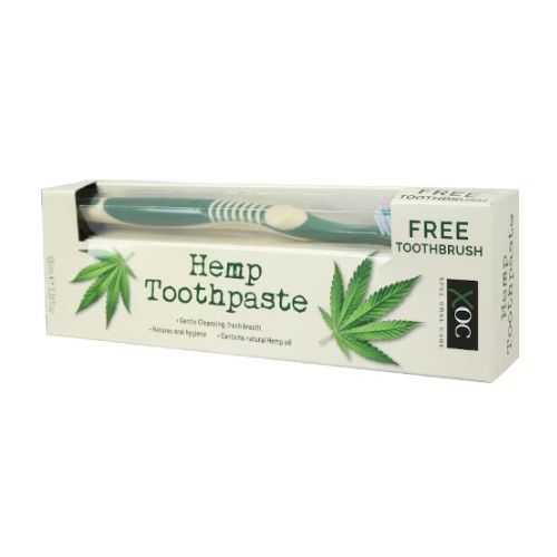 XOC Hemp Toothpaste With Toothbrush 100ml Dental Care xpel   