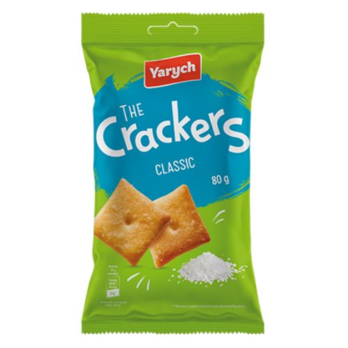 Yarych The Crackers Classic 80g Crisps, Snacks & Popcorn Yarych   