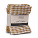 Home Collection Tea Towels Sold & Check Pattern Assorted Colours Tea Towels Home Collection Brown  