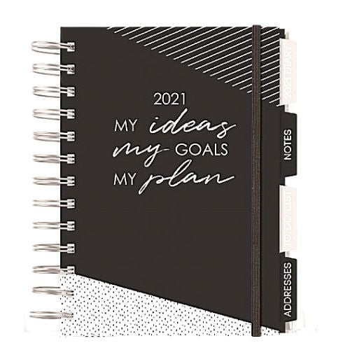 A5 2021 'My Ideas, My Goals, My Plan' Organiser Diary Organisers Design Group   