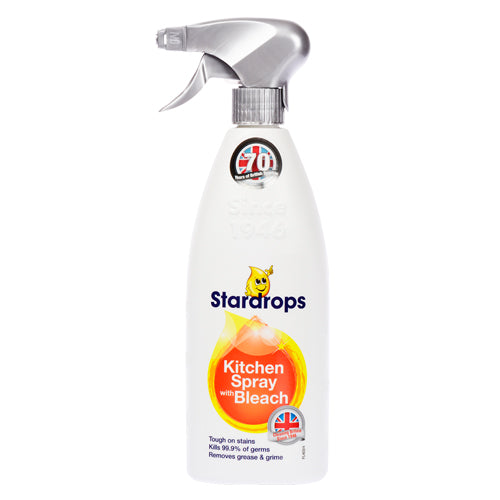 Stardrops Kitchen Spray with Bleach 750ml Kitchen & Oven Cleaners Stardrops   
