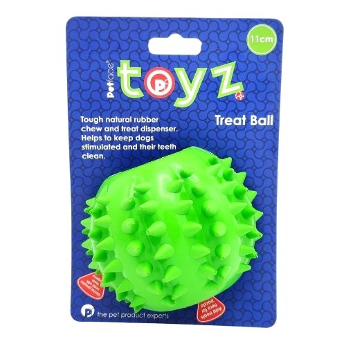 Petface Toyz Treat Ball 11cm Dog Toys Pet Face   