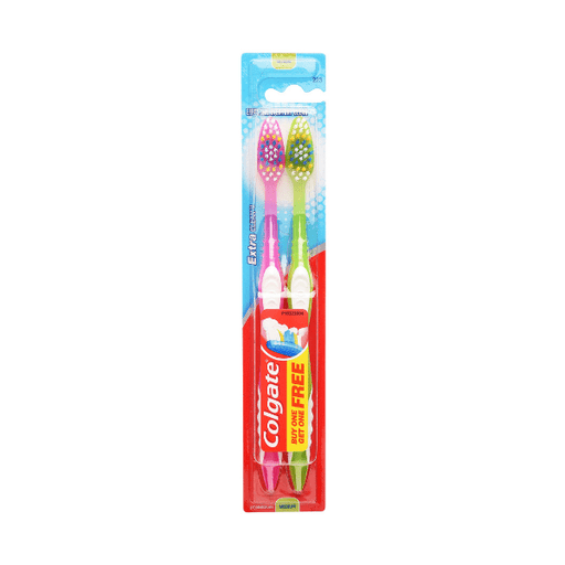 Colgate Toothbrush Extra Clean Medium 2 pack Toothbrushes Colgate   