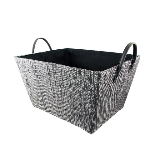 Home Collection Glitter Storage Basket In Assorted Colours Storage Baskets Home Collection Black & Silver  