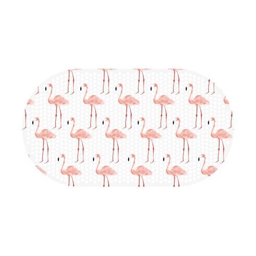 Moda Flamingo Printed Bath Mat With Suction Cups Bathroom Accessories Moda   