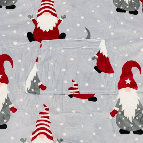 Merry Gonkmas Ultra Plush Oversized Blanket Hoodie Throws & Blankets FabFinds   