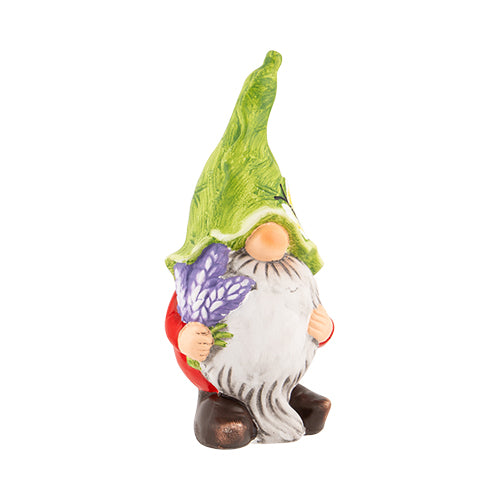 Garden Gnome With Green Hat Assorted Styles H 24cm Garden Decor FabFinds Butterfly  