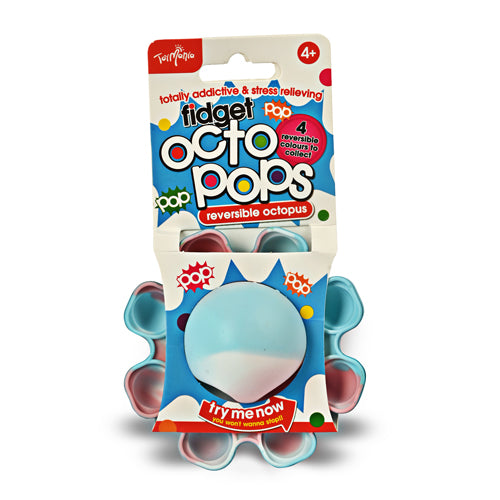 Fidget Octo Pops Reversible Octopus Assorted Colours Games & Puzzles Toy Mania   