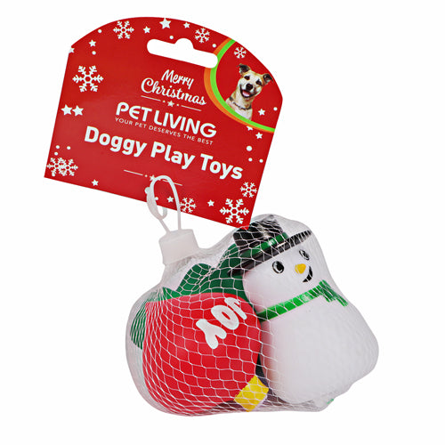Christmas Doggy Play Toys Assorted Designs Christmas Gifts for Dogs FabFinds   