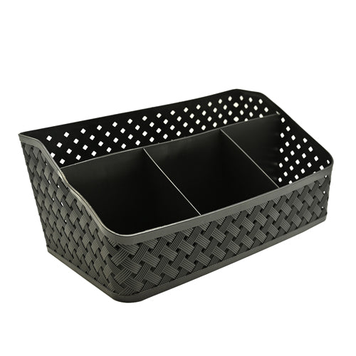 Large Home Collection Multi-Compartment Organiser Assorted Colours Storage Baskets Home Collection Black  