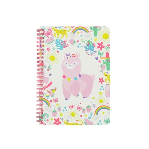 Happy Zoo Alpaca Party A5 Lined Notebook Notebooks Blueprint Collections Ltd   