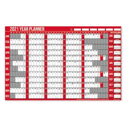 Laminated 2021 Year Wall Planner Organisers Design Group   