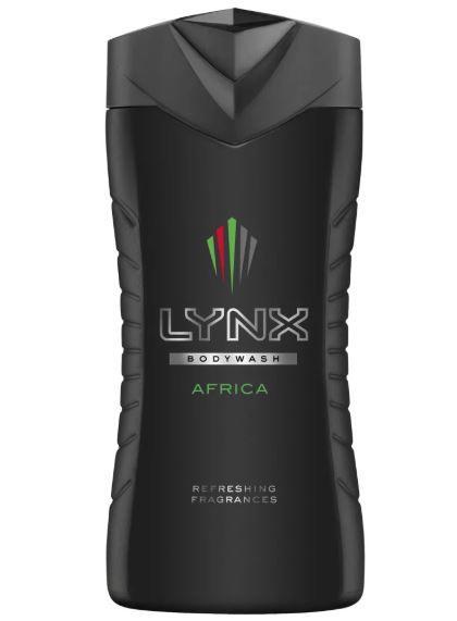 Lynx Africa Shower Gel Men Body Wash 250ml Shower Gel & Body Wash lynx   