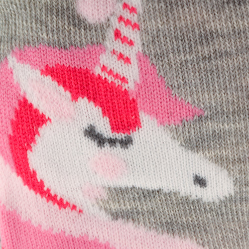 Kids Zone Pink Unicorn Elasticated Socks 5 Pk Assorted Sizes Socks FabFinds   
