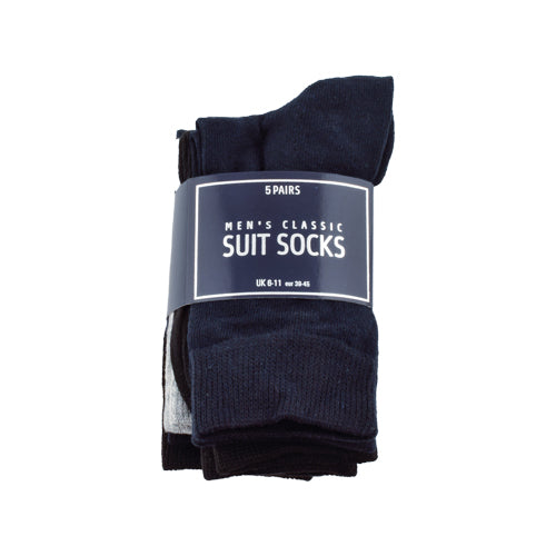 Men's Suit Socks Assorted Colours 5pk Socks FabFinds   