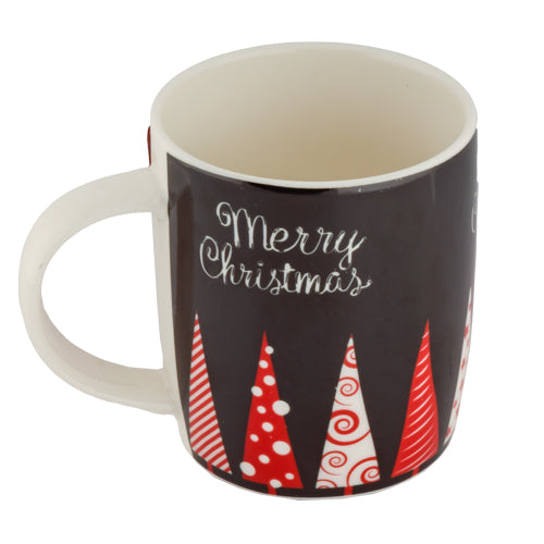 Red & White Tree Christmas Mug Mugs FabFinds   