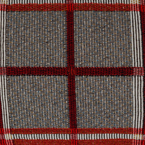Red & Grey Tartan Draught Excluder 20 x 86cm Cushions FabFinds   