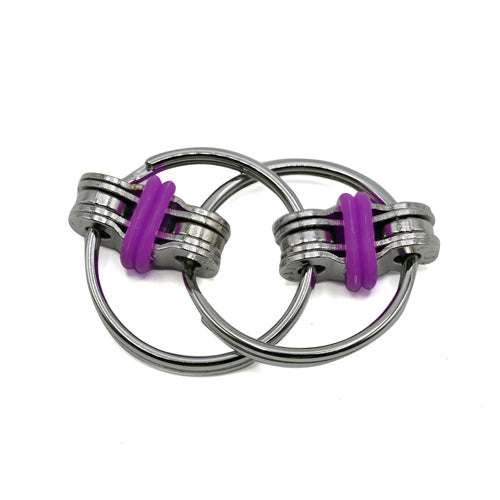 Fidget Link Flip Sensory Toy Assorted Colours Toys Toy Mania Purple  