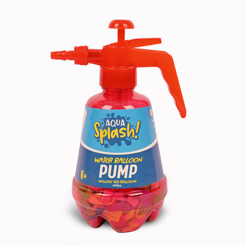 Aqua Splash! Water Balloon Pump 500 Balloons Kids Outdoor Activities FabFinds red  