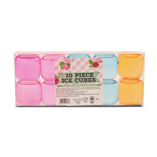 Multicoloured Reusable Ice Cubes 10 Piece Kitchen Accessories FabFinds   