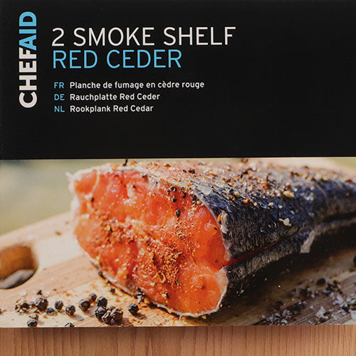 Chef Aid Smoke Shelf Red Ceder Wooden Plank 2 Pk Kitchen Accessories chefaid   