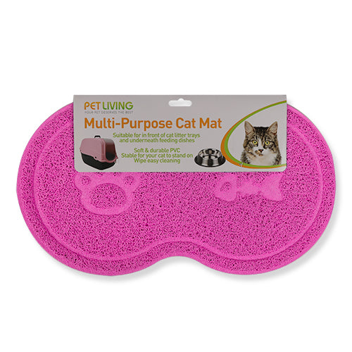 Pet Living Multi-Purpose Cat Mat Assorted Colours Cat Accessories Pet Living Pink  