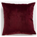 Home Collection Velvet Cushion 43cm x 43cm Assorted Colours Cushions Home Collection Red  