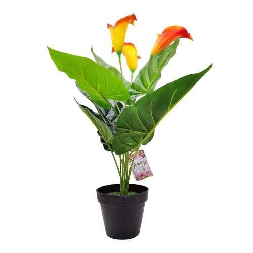 The Greenery Artificial Lily Plant Artificial Trees The Greenery Orange  