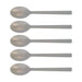 Bamboo Melamine Trendy Tableware 5 Piece Teaspoon Set Kitchen Accessories FabFinds Grey  