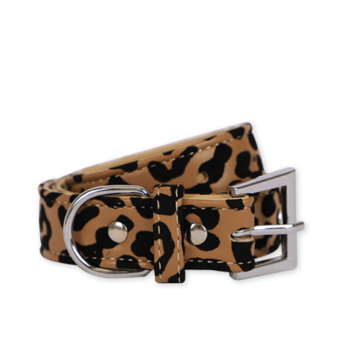Petface Leopard Diamante Dog Collar 40-50cm Dog Accessories Pet Face   