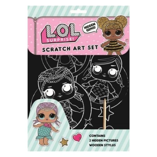 LOL Surprise Doll Artist Scratch Art Set Arts & Crafts LOL   