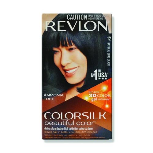 Revlon Colorsilk Hair Colour Natural Blue Black 12 440g Hair Dye revlon   
