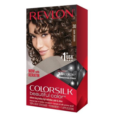 Revlon Colorsilk Hair Colour Dark Brown 30 130ml Hair Dye revlon   