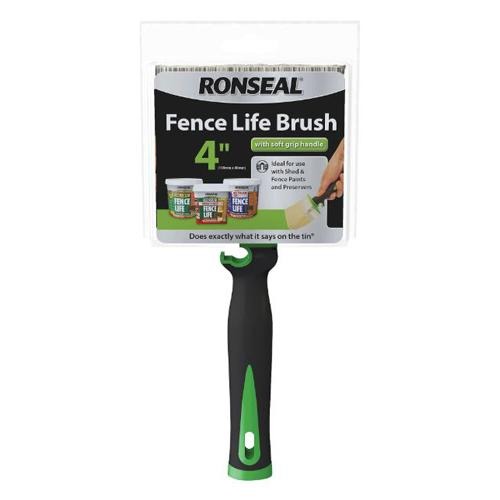 Ronseal Fence Life Paint Brush 4" Garden Accessories Ronseal   