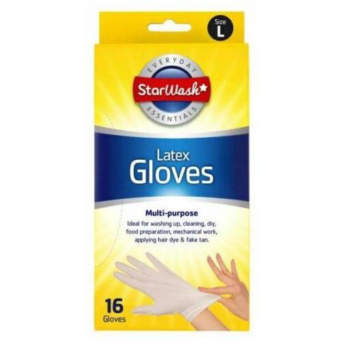 Starwash Multipurpose Latex Hygiene Gloves Medium 16's Hygiene Gloves Starwash   