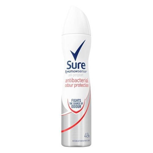 Sure Women Antibacterial Odour Protection Antiperspirant Deodorant 250ml Deodorant & Antiperspirants Sure   