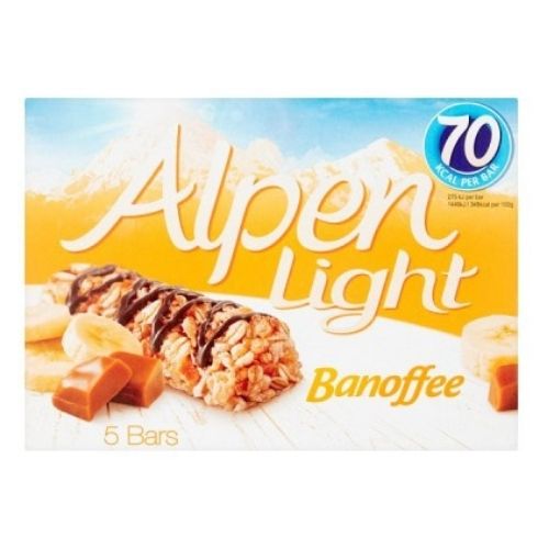 Alpen Banoffee Bars 5 Pk Biscuits & Cereal Bars Weetabix   