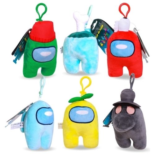 Among Us Clip On Plush Assorted Colours Kids Accessories innersloth   
