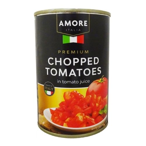Amore Chopped Premium Tomatoes Can 400g x 2 Tins & Cans Amore   