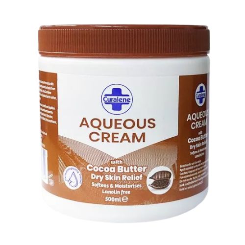 Curalene Aqueous Cream Cocoa Butter 500ml Skin Care Curalene   