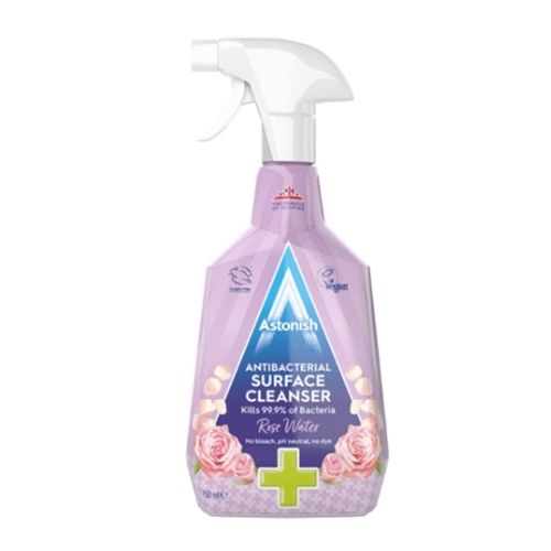 Astonish Antibacterial Surface Cleanser Rose Water 750ml Anti Bacterial Cleaners Astonish   