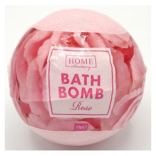 Home Sanctuary Bath Bomb Assorted Scents 175g Bath Salts & Bombs FabFinds Rose  