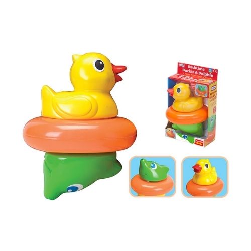 Bathtime Duckie & Dolphin Baby Bath Toy Toys Fun Time   